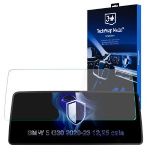Folie de protecție mată pentru ecranul de navigație pentru BMW 5 G30 2020-23 12,25" – 3mk TechWrap Matte™ Center Display