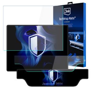 Folie hibridă de protecție pentru ecranul de navigație și panoul de instrumente pentru Jaecoo 5 2024- - 3mk TechWrap Matte 2in1 (Center Display + Cluster)