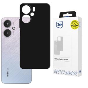 Husă din silicon pentru Redmi 13C 5G - 3mk HARDY® Mellow Case™ Black