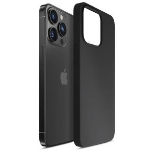 Husă din silicon pentru Apple iPhone 13 Pro Max - 3mk HARDY® Mellow Case™ Black