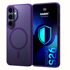 Husă fumurie cu MagSafe pentru Samsung Galaxy S26 – 3mk HARDY® Hazy MagCase™ Purple