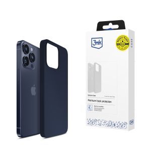 Husă pentru Apple iPhone 15 Pro Max - 3mk Silicone Case Dark Navy