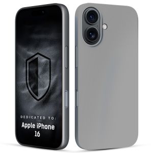 Husă din silicon pentru Apple iPhone 16 - 3mk HARDY® Mellow Case™ Gray