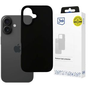 Husă din silicon pentru Apple iPhone 16 Plus - 3mk HARDY® Mellow Case™ Black