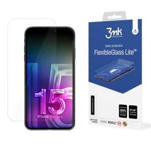 Sticlă hibridă rezistentă pe Apple iPhone 15 Pro Max - 3mk FlexibleGlass Lite