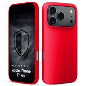 Husă din silicon pentru Apple iPhone 17 Pro - 3mk HARDY® Mellow Case™ Red