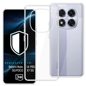 Przezroczyste Puzdrá na Redmi Note 14 PRO 5G/POCO X7 5G - 3mk HARDY® Vision Case™
