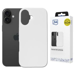 Husă din silicon cu MagSafe pentru Apple iPhone 16 - 3mk HARDY® Mellow MagCase™ White