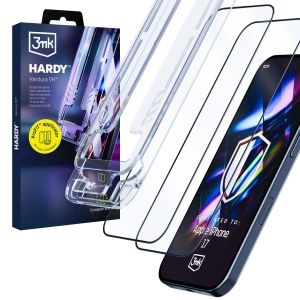 2× Sticlă securizată cu aplicator pentru Apple iPhone 16 Pro/ 17 - 3mk HARDY® Hardura 9H™