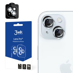 Sticlă rezistentă la lovituri pentru obiectivul aparatului foto Apple iPhone 15 - 3mk Lens Protection Pro Black