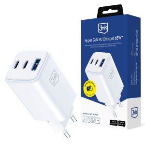 Încărcător sârma USB-C USB-A 3mk Hyper GaN PD Charger 65W™
