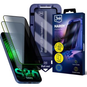 2x Szkło prywatyzujące z aplikatorem na Samsung Galaxy S26+ - 3mk Hardy Privzone 9H