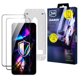 2× Sticlă securizată cu aplicator pentru Samsung Galaxy S25 FE - 3mk HARDY® Hardura 9H™