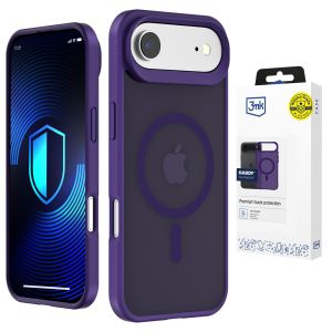 Etui fumé cu MagSafe pentru Apple iPhone Air - 3mk HARDY® Hazy MagCase™ Purple