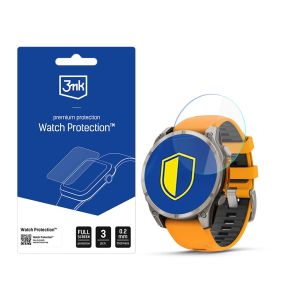 Protecție din sticlă pentru ecranul smartwatch Garmin Fenix 8 Amoled 47mm  - 3mk Watch Protection