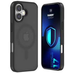 Husă fumurie cu MagSafe pentru Apple iPhone 17 – 3mk HARDY® Hazy MagCase™ Black