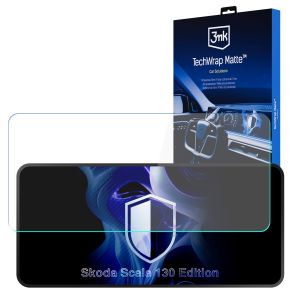 Folie de protecție mată pentru ecranul de navigație pentru Skoda Scala 130 Edition – 3mk TechWrap Matte™ Center Display