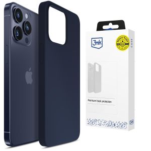 Etui silikonowe na Apple iPhone 15 Pro Max - 3mk HARDY® Mellow Case™ Dark Blue