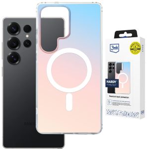 Husă holografică cu MagSafe pentru Samsung Galaxy S25 Ultra - 3mk HARDY® PrisMag Case™