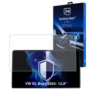 Folie de protecție mată pentru ecranul de navigație pentru VW ID. Buzz 2024- 12,9" – 3mk TechWrap Matte™ Center Display