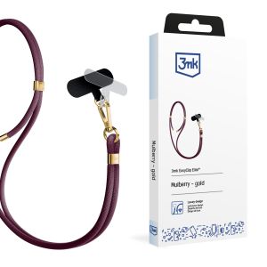 Sfoară pentru smartphone 3mk EasyClip Elite Mulberry (gold)