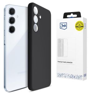 Husă din silicon pentru Samsung Galaxy A55 5G - 3mk HARDY® Mellow Case™ Black