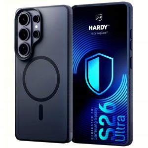 Husă fumurie cu MagSafe pentru Samsung Galaxy S26 Ultra – 3mk HARDY® Hazy MagCase™ Black