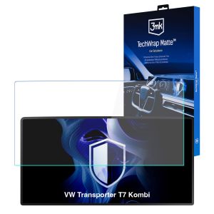 Folie de protecție mată pentru ecranul de navigație pentru VW Transporter T7 Kombi 2024- – 3mk TechWrap Matte™ Center Display