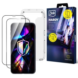 2× Sticlă securizată cu aplicator pentru Apple iPhone 11 - 3mk HARDY® Hardura 9H™