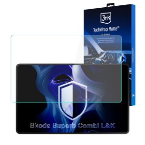 Folie de protecție mată pentru ecranul de navigație pentru Skoda Superb Combi L&K – 3mk TechWrap Matte™ Center Display