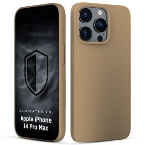 Husă din silicon cu MagSafe pentru Apple iPhone 14 Pro Max - 3mk HARDY® Mellow MagCase™ Gold