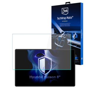 Folie de protecție mată pentru ecranul de navigație pentru Hyundai Tucson 8 inches (2020-2024) – 3mk TechWrap Matte™ Center Display