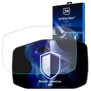 Folie de protecție mată pentru ecranul de navigație pentru Benelli Leoncino 800 – 3mk TechWrap Matte™ Center Display
