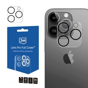 Protecție blindată pentru dispozitivul Apple iPhone 14 Pro - 3mk Lens Pro Full Cover