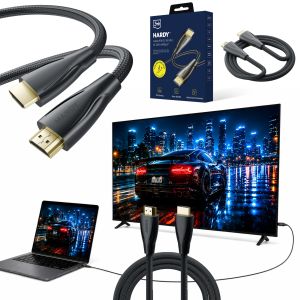 Cablu 1,5m 3mk HARDY® Cable HDMI 2.1 8K 60Hz 4K 120Hz 48Gbps™ Negru