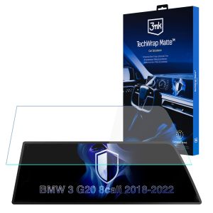 Folie de protecție mată pentru ecranul de navigație pentru BMW 3 G20 2018-22 – 3mk TechWrap Matte™ Center Display