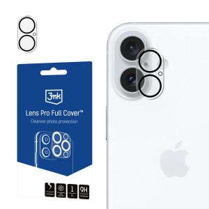 Protecție blindată pentru dispozitivul Apple iPhone 16 - 3mk Lens Pro Full Cover