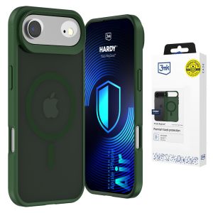 Husă fumurie cu MagSafe pentru Apple iPhone Air – 3mk HARDY® Hazy MagCase™ Green