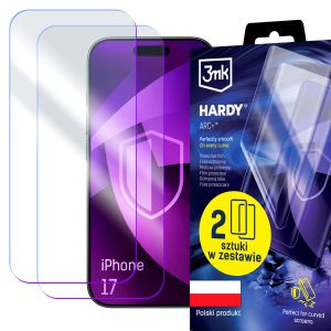 2x Folie de protecție pentru Apple iPhone 17 - 3mk HARDY® ARC+