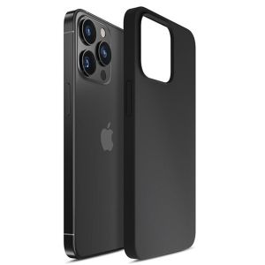 Husă din silicon pentru Apple iPhone 14 Pro Max - 3mk HARDY® Mellow Case™ Black