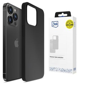 Husă din silicon pentru Apple iPhone 16 Pro Max - 3mk HARDY® Mellow Case™ Black