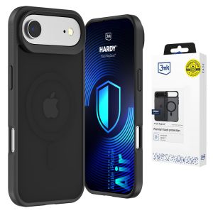 Husă fumurie cu MagSafe pentru Apple iPhone Air – 3mk HARDY® Hazy MagCase™ Black
