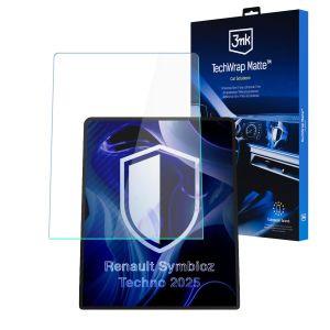 Folie de protecție mată pentru ecranul de navigație pentru Renault Symbioz Techno 2025 – 3mk TechWrap Matte™ Center Display