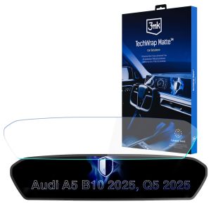 Folie de protecție mată pentru ecranul de navigație pentru AUDI A5 F5 2019-24 – 3mk TechWrap Matte™ Center Display