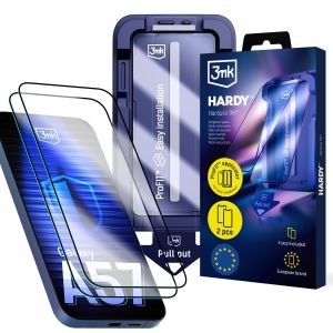 2x Sticlă securizată cu aplicator pentru Samsung Galaxy A37/ Galaxy A57 – 3mk HARDY® Hardura 9H™