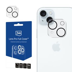 Protecție blindată pentru dispozitivul Apple iPhone 15/15 Plus - 3mk Lens Pro Full Cover