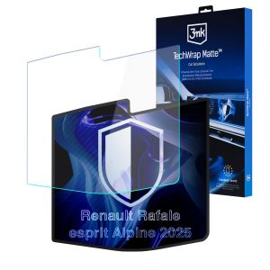 Folie de protecție mată pentru ecranul de navigație pentru Renault Rafale esprit Alpine 2025 – 3mk TechWrap Matte™ Center Display