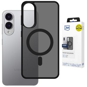 Husa fumurie cu MagSafe pentru Samsung Galaxy S25 Edge - 3mk HARDY® Hazy MagCase™ Black