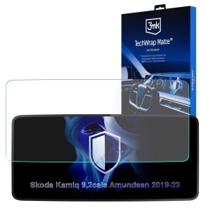 Folie de protecție mată pentru ecranul de navigație pentru Skoda Kamiq Amundsen 2019-23 – 3mk TechWrap Matte™ Center Display