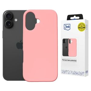 Husă din silicon cu MagSafe pentru Apple iPhone 16 - 3mk HARDY® Mellow MagCase™ Pink